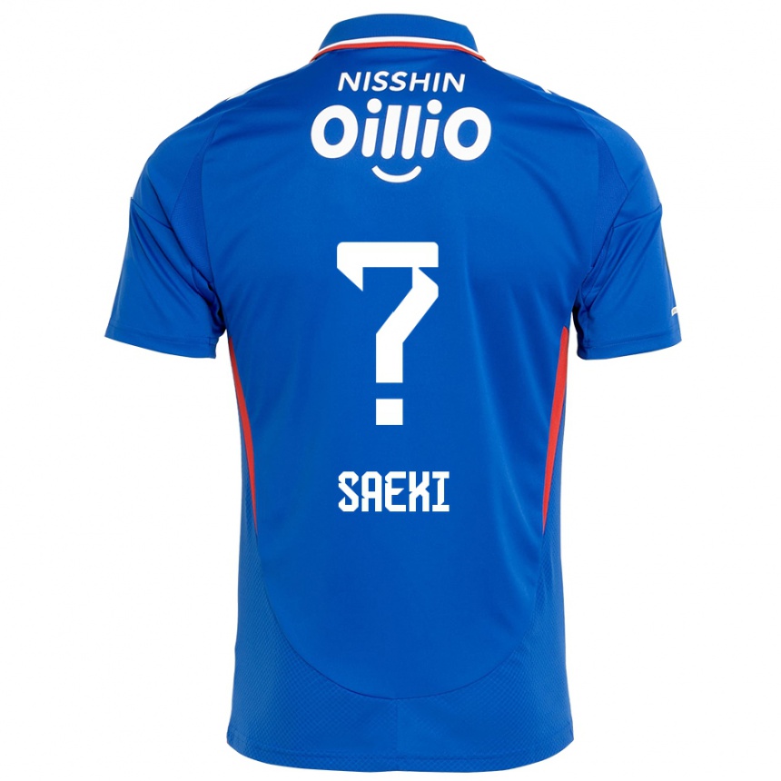 נשים כדורגל Shunya Saeki #0 כחול מלכותי לבן ג'רזי ביתית 2025/26