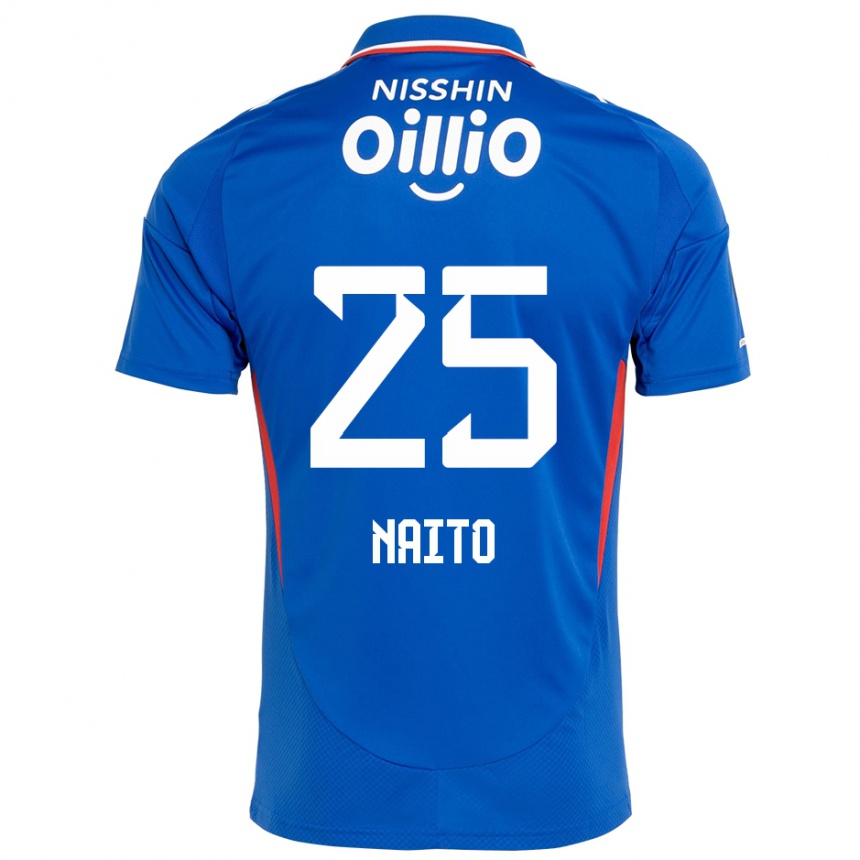 נשים כדורגל Kiyomu Naito #25 כחול מלכותי לבן ג'רזי ביתית 2025/26