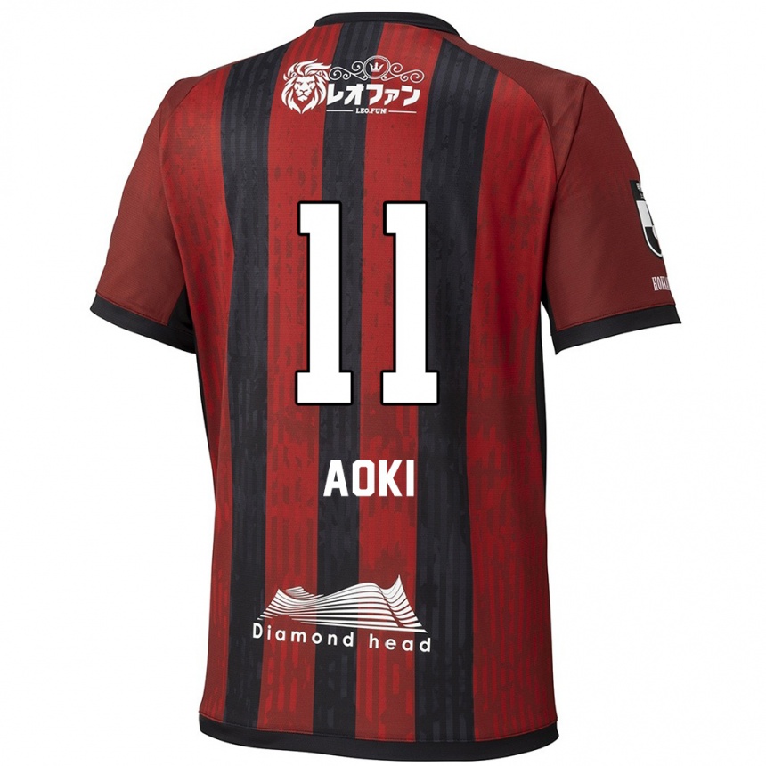 נשים כדורגל Ryota Aoki #11 כחול אדום ג'רזי ביתית 2025/26