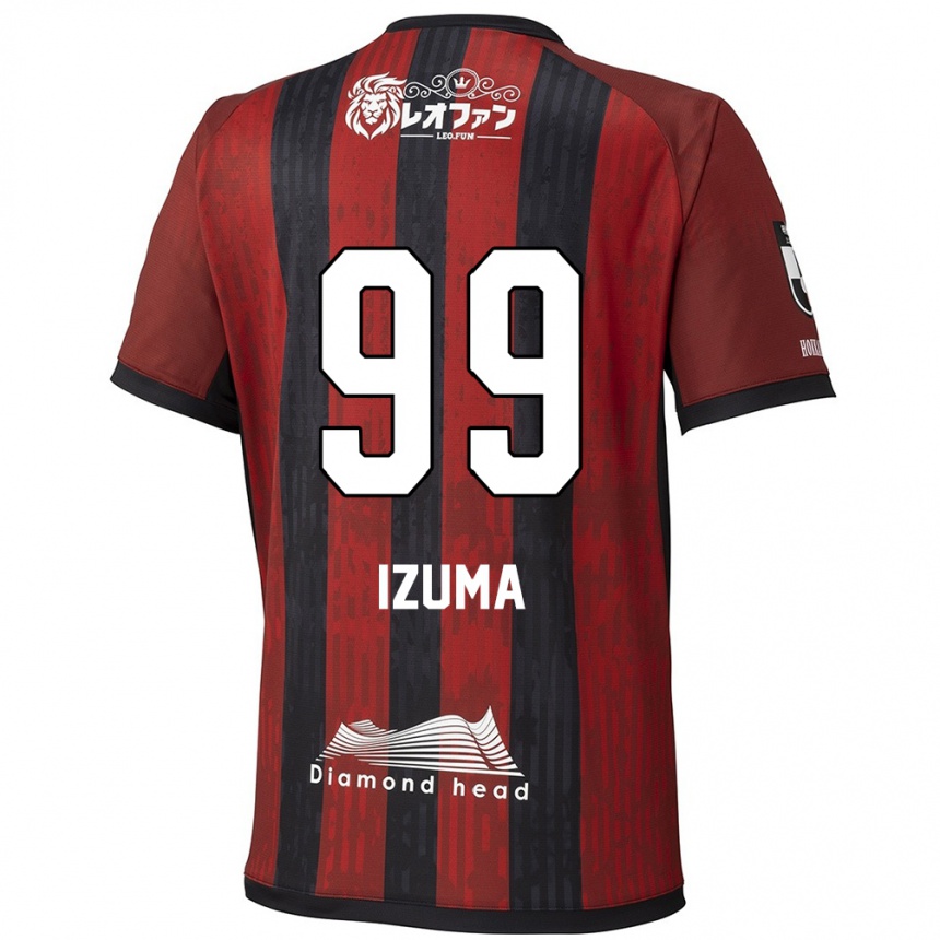 נשים כדורגל Shido Izuma #99 כחול אדום ג'רזי ביתית 2025/26