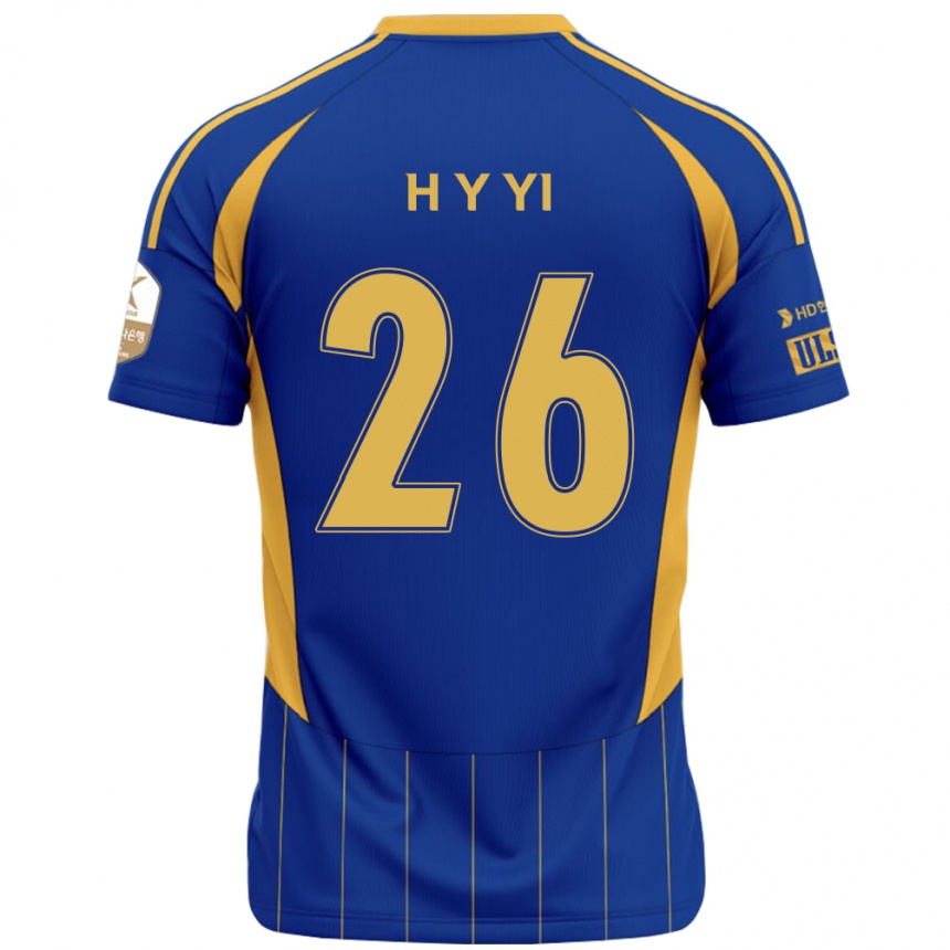 נשים כדורגל Yong-Hyeon Yi #26 לבן תכלת שמיים ג'רזי ביתית 2025/26