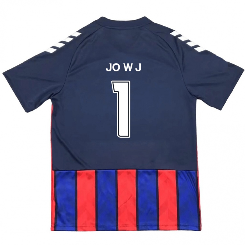 נשים כדורגל Jo Woo-Jang #1 לבן פנינה אדום ג'רזי ביתית 2025/26
