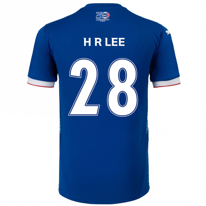 נשים כדורגל Heun-Ryoul Lee #28 לבן כחול מלכותי ג'רזי ביתית 2025/26