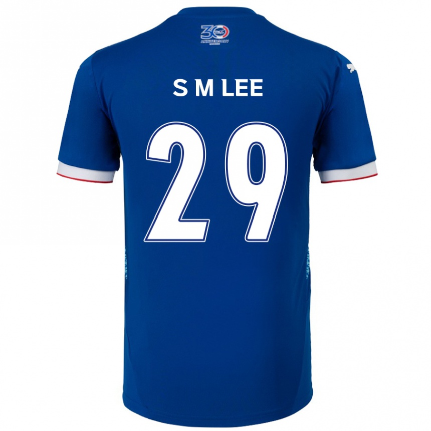 נשים כדורגל Sang-Min Lee #29 לבן כחול מלכותי ג'רזי ביתית 2025/26