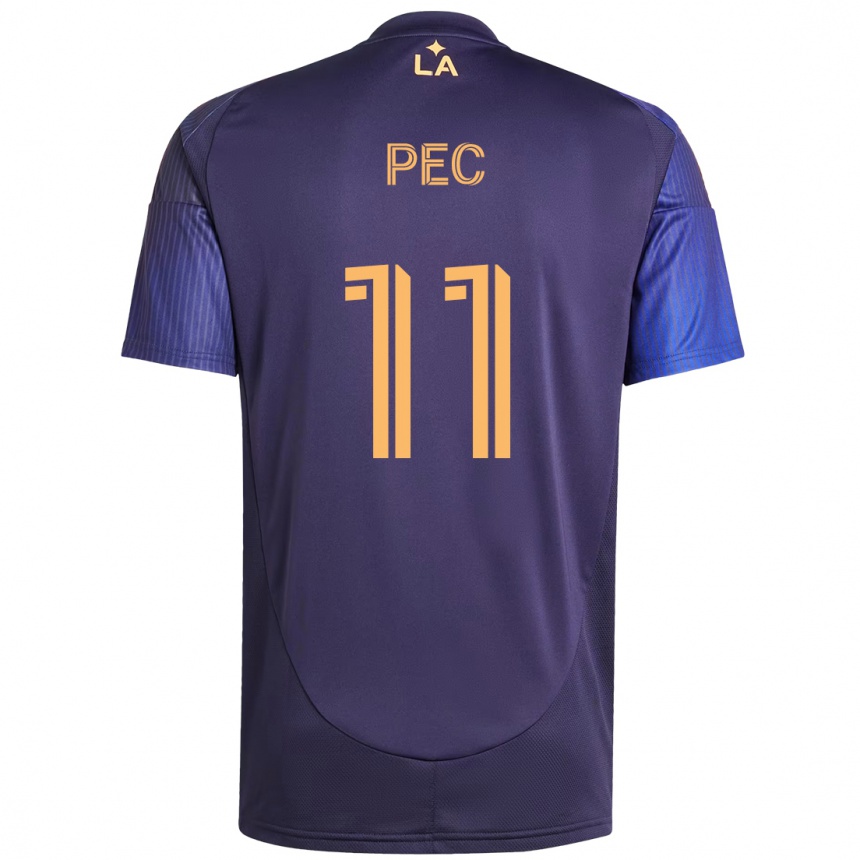 נשים כדורגל Gabriel Pec #11 לבן צהוב הרחק ג'רזי 2025/26