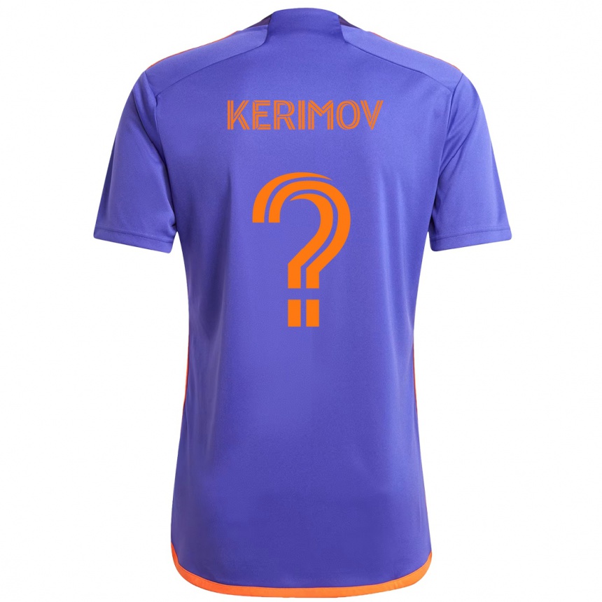 נשים כדורגל Roman Kerimov #0 כתום לבן הרחק ג'רזי 2025/26