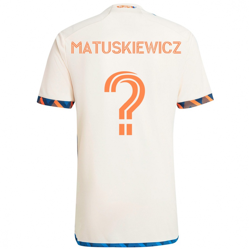 נשים כדורגל Lincoln Matuskiewicz #0 כחול כהה כתום הרחק ג'רזי 2025/26