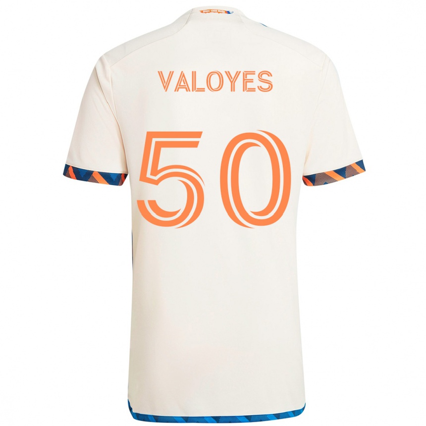 נשים כדורגל Yeiner Valoyes #50 כחול כהה כתום הרחק ג'רזי 2025/26