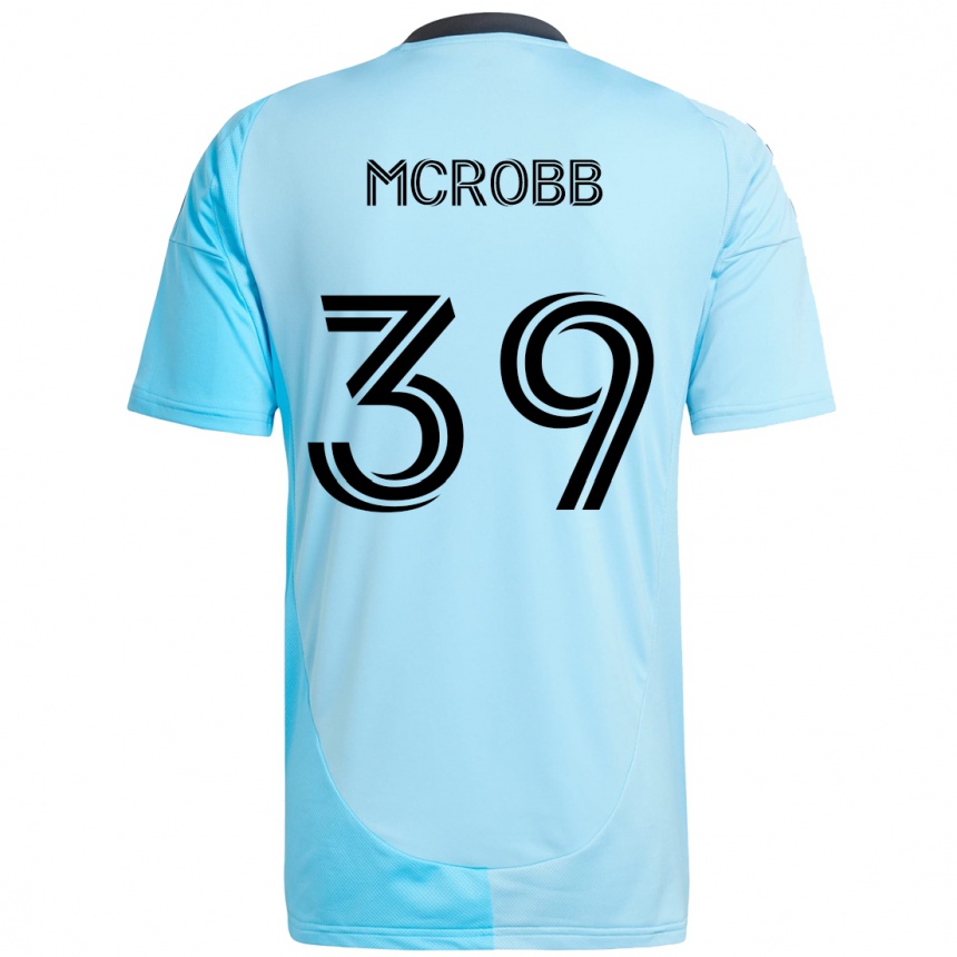 נשים כדורגל Finn Mcrobb #39 שחור כחול הרחק ג'רזי 2025/26