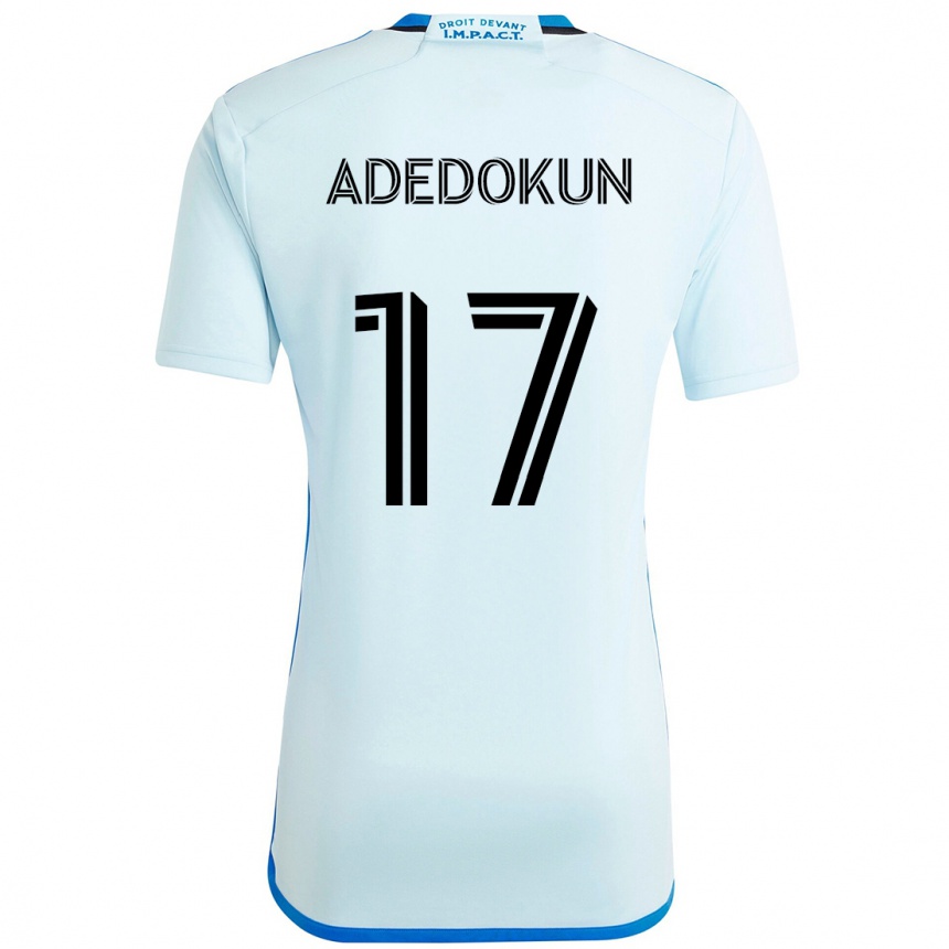 נשים כדורגל Michael Adedokun #17 כחול כהה שחור הרחק ג'רזי 2025/26