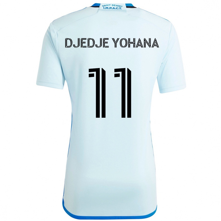 נשים כדורגל Kabie Djedje Yohana #11 כחול כהה שחור הרחק ג'רזי 2025/26