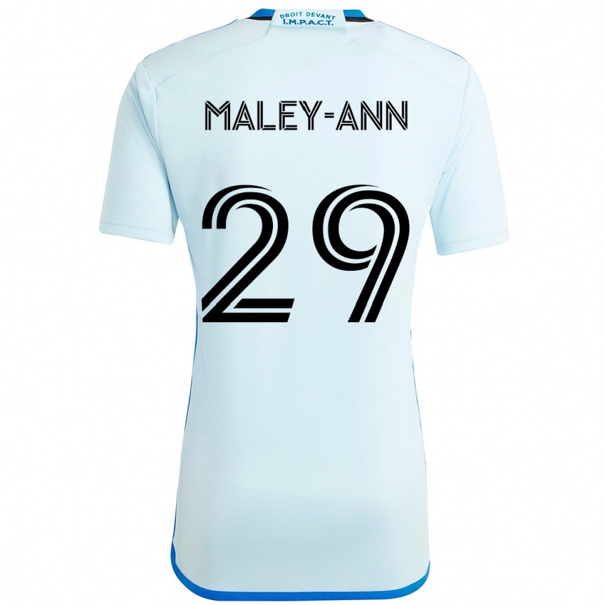 נשים כדורגל Caron Maley-Ann #29 כחול כהה שחור הרחק ג'רזי 2025/26