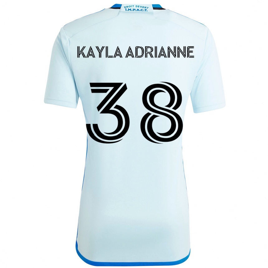 נשים כדורגל Kamdem Kayla Adrianne #38 כחול כהה שחור הרחק ג'רזי 2025/26