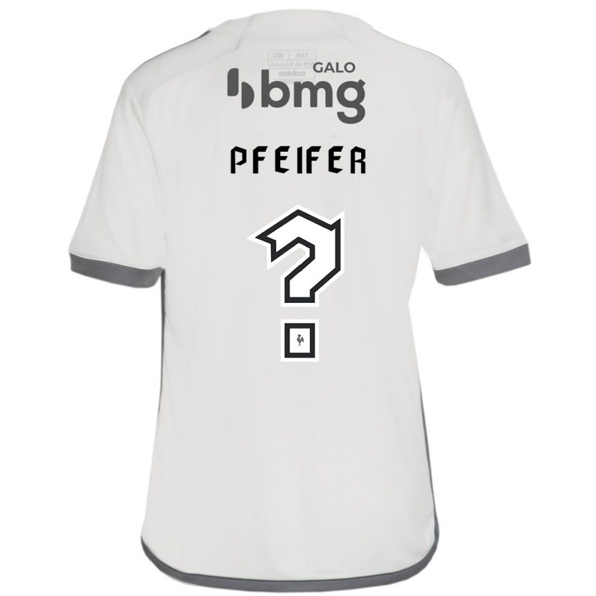 נשים כדורגל Gabriel Pfeifer #0 לבן שחור הרחק ג'רזי 2025/26