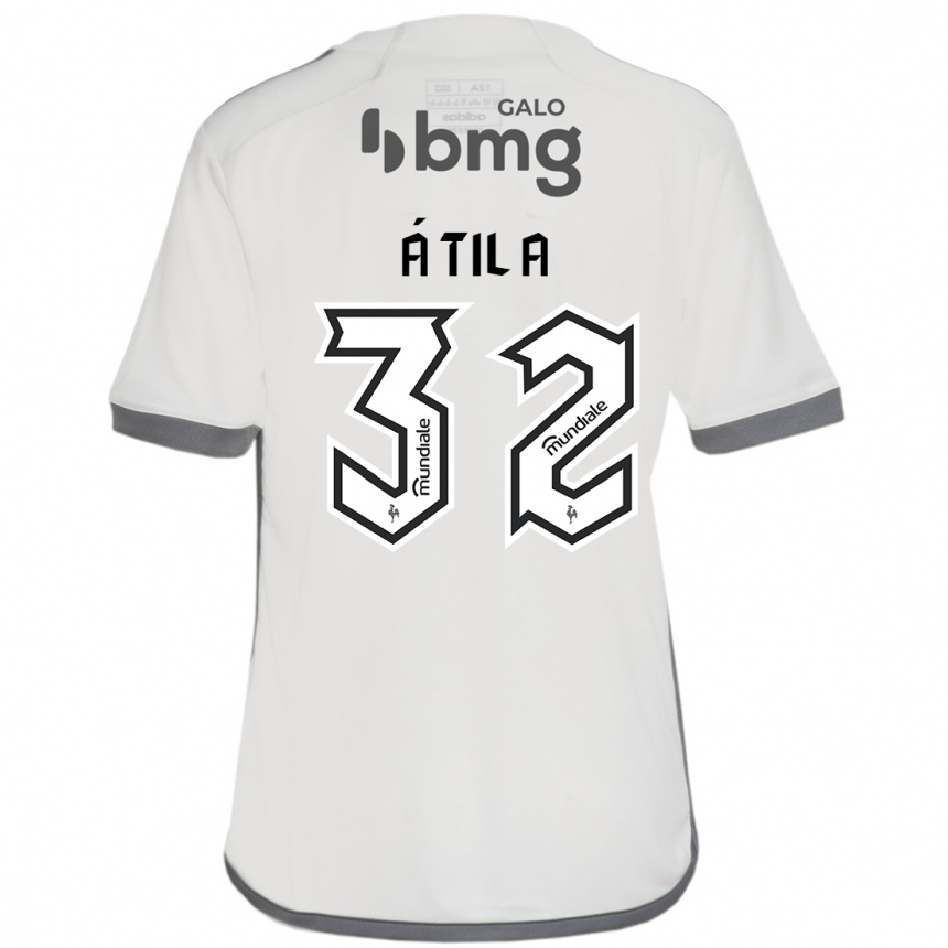 נשים כדורגל Gabriel Átila #32 לבן שחור הרחק ג'רזי 2025/26