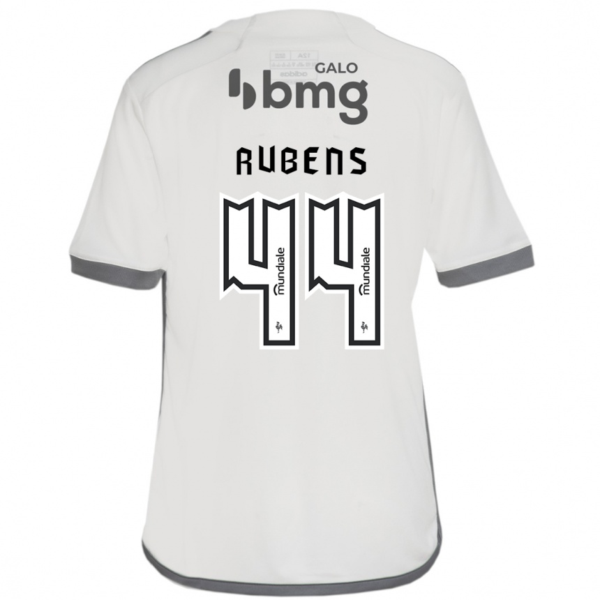 נשים כדורגל Rubens #44 לבן שחור הרחק ג'רזי 2025/26