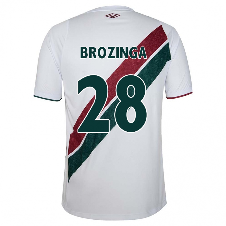 נשים כדורגל Nay Brozinga #28 ירוק חום-ערמוני לבן הרחק ג'רזי 2025/26