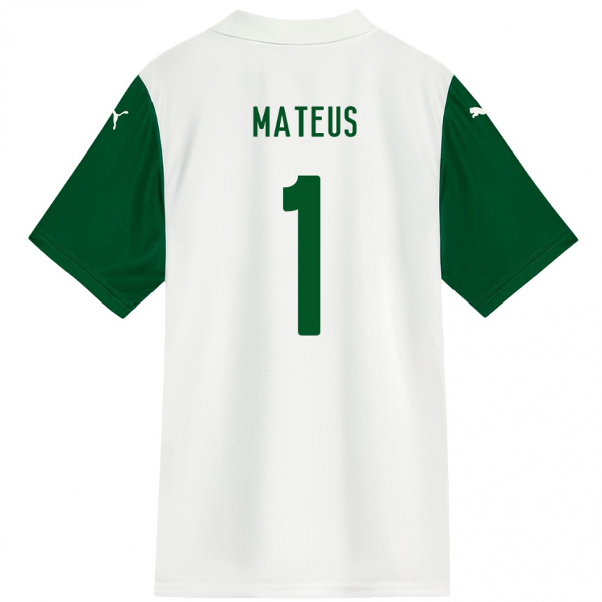 נשים כדורגל Mateus #1 ירוק לבן הרחק ג'רזי 2025/26