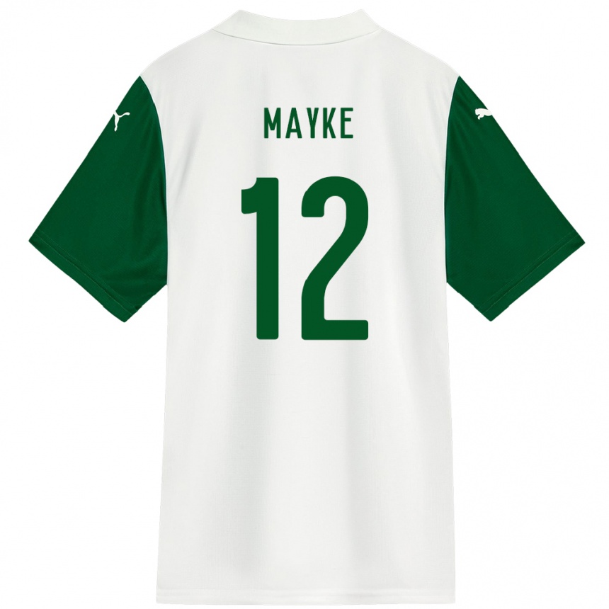 נשים כדורגל Mayke #12 ירוק לבן הרחק ג'רזי 2025/26