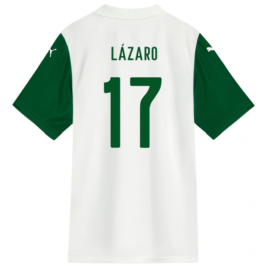 נשים כדורגל Lázaro #17 ירוק לבן הרחק ג'רזי 2025/26