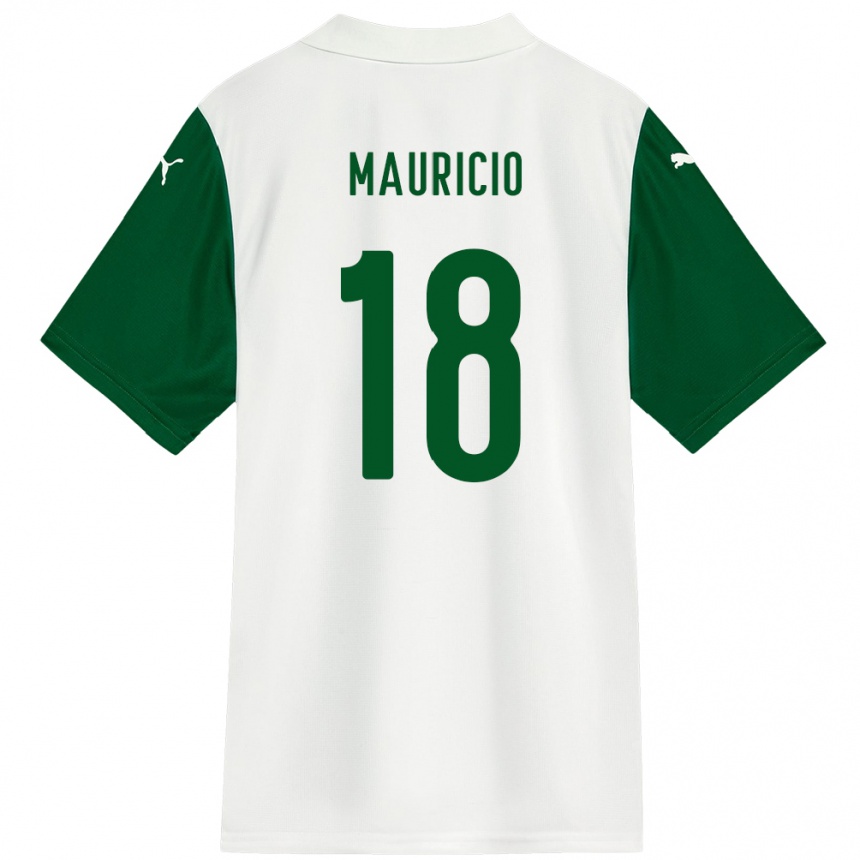 נשים כדורגל Mauricio #18 ירוק לבן הרחק ג'רזי 2025/26