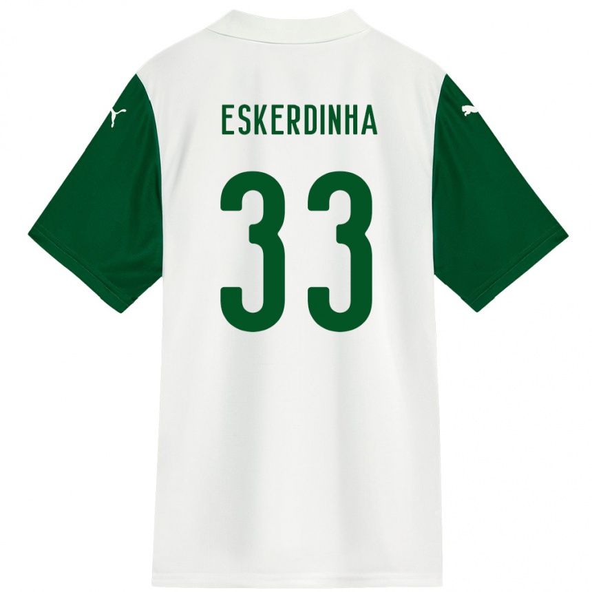 נשים כדורגל Eskerdinha #33 ירוק לבן הרחק ג'רזי 2025/26