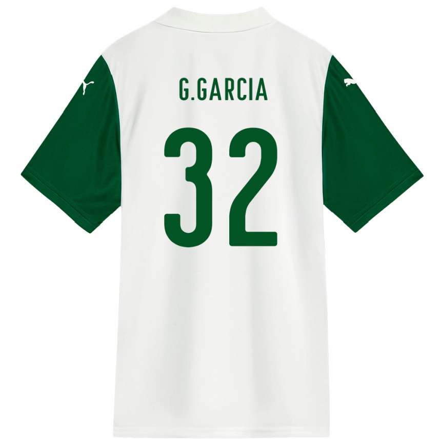 נשים כדורגל Gustavo Garcia #32 ירוק לבן הרחק ג'רזי 2025/26