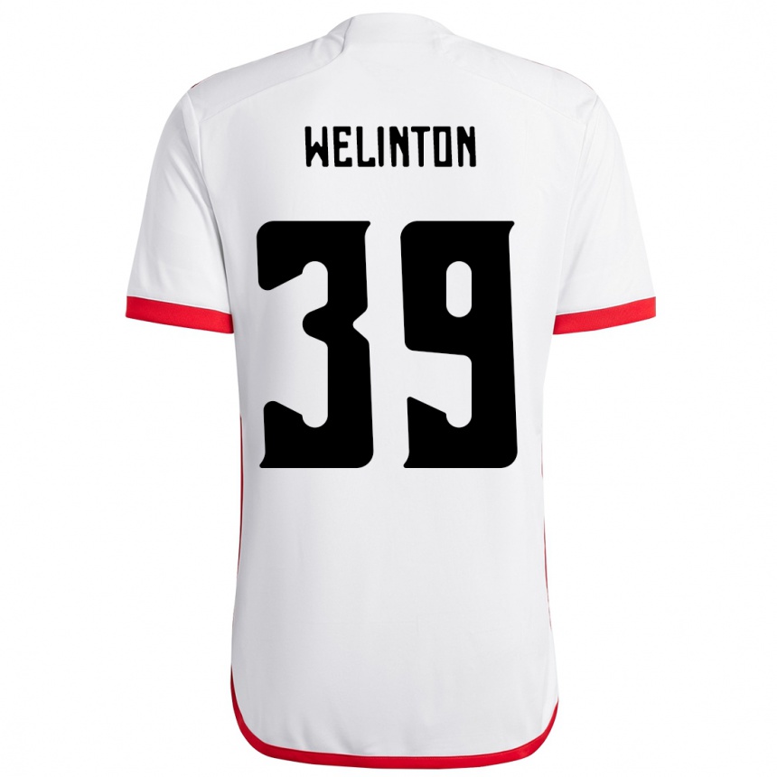 נשים כדורגל Zé Welinton #39 אדום שחור הרחק ג'רזי 2025/26