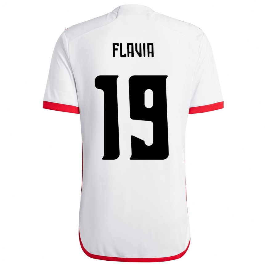 נשים כדורגל Flavia #19 אדום שחור הרחק ג'רזי 2025/26