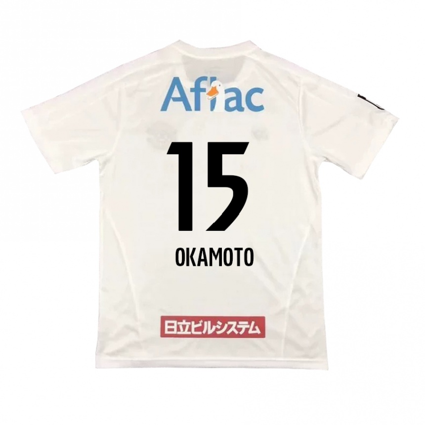 נשים כדורגל Ryoji Okamoto #15 אפור בהיר בז' הרחק ג'רזי 2025/26