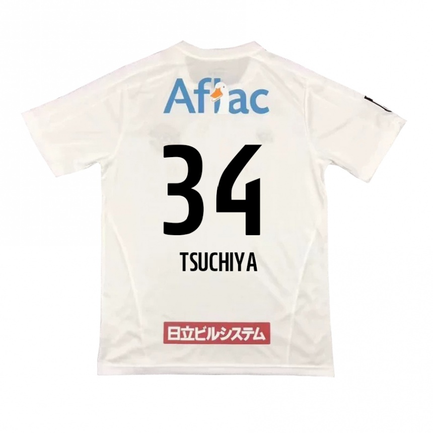 נשים כדורגל Takumi Tsuchiya #34 אפור בהיר בז' הרחק ג'רזי 2025/26