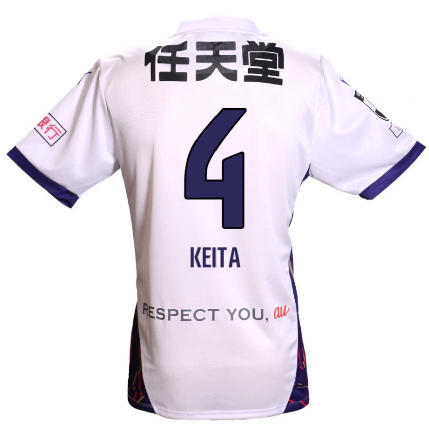 נשים כדורגל Keita Matsuda #4 סגול לבן שחור הרחק ג'רזי 2025/26