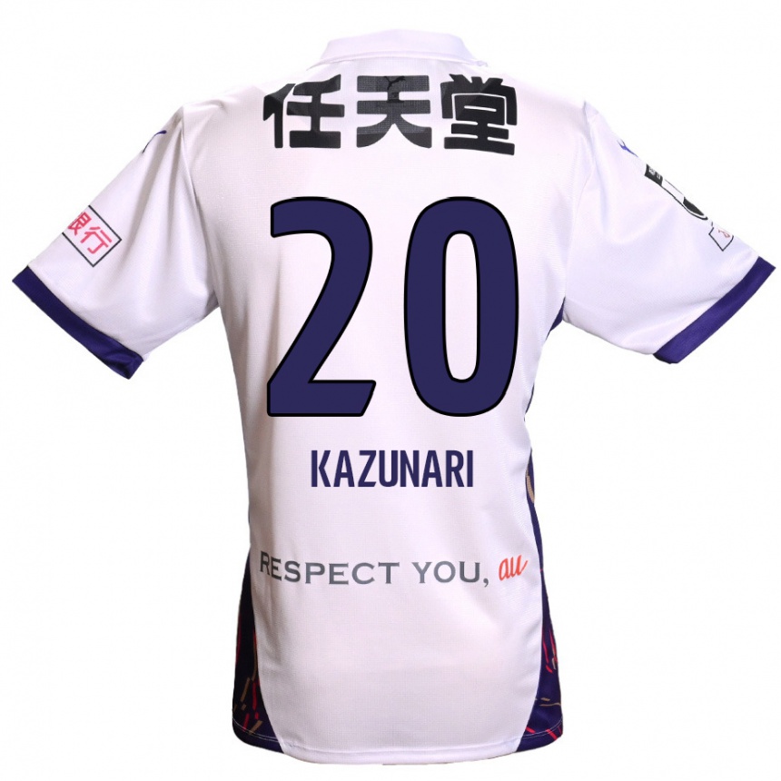 נשים כדורגל Kazunari Kita #20 סגול לבן שחור הרחק ג'רזי 2025/26