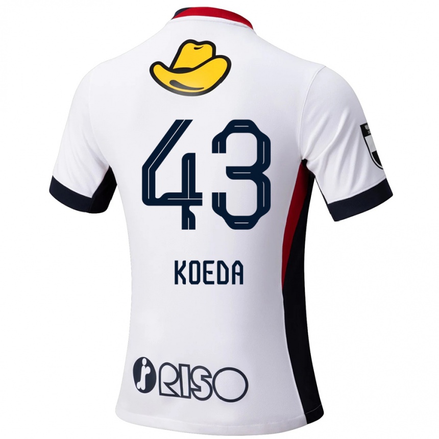 נשים כדורגל Gemma Koeda #43 אדום שחור הרחק ג'רזי 2025/26