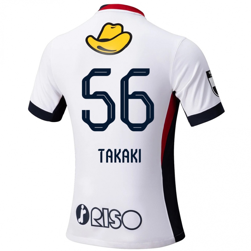 נשים כדורגל Eito Takaki #56 אדום שחור הרחק ג'רזי 2025/26