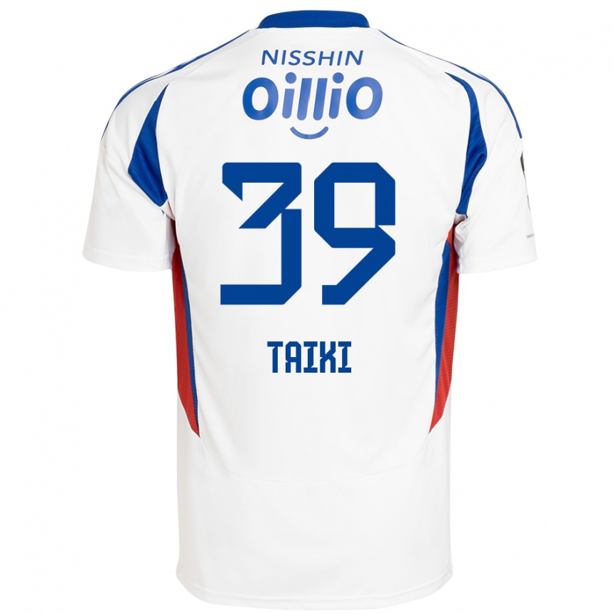 נשים כדורגל Taiki Watanabe #39 לבן כחול מלכותי הרחק ג'רזי 2025/26