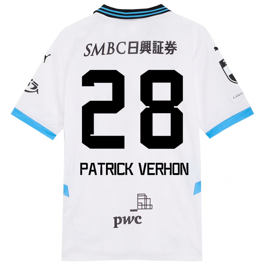 נשים כדורגל Patrick Verhon #28 תכלת שמיים שחור הרחק ג'רזי 2025/26