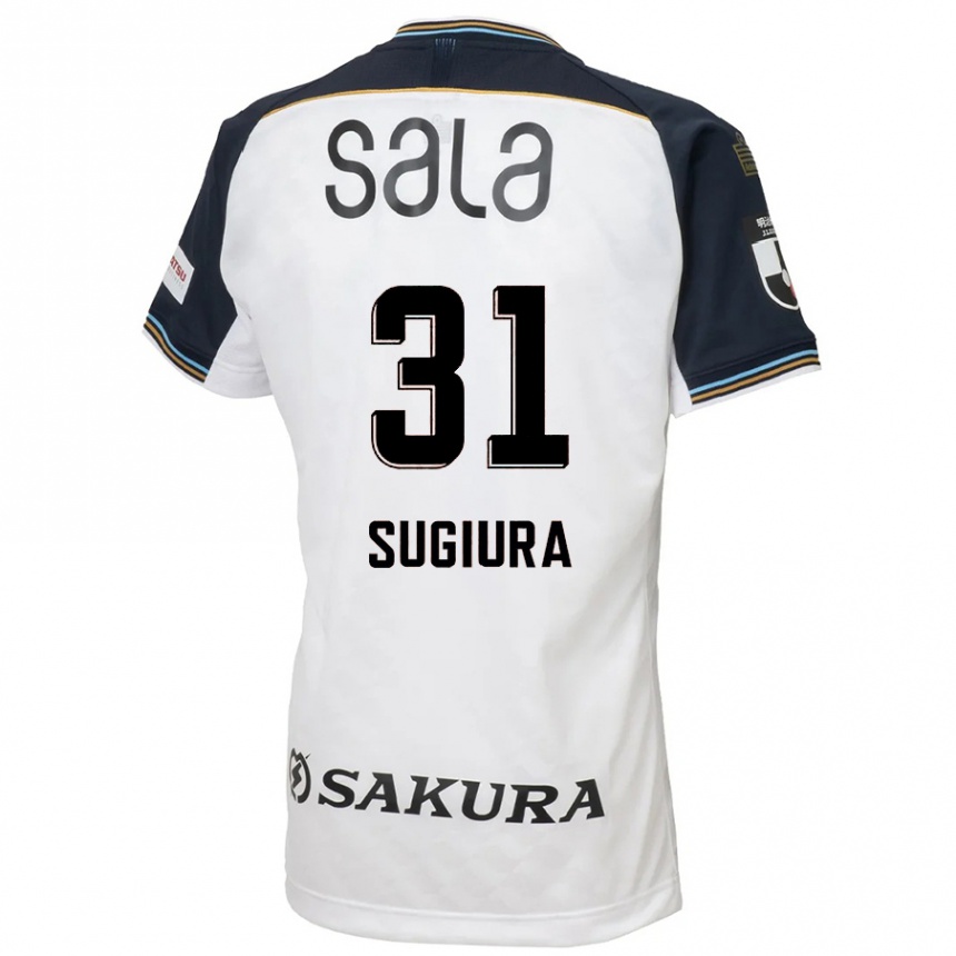 נשים כדורגל Rinnosuke Sugiura #31 תכלת שמיים שחור הרחק ג'רזי 2025/26
