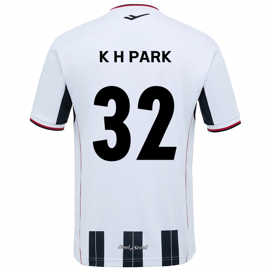 נשים כדורגל Han-Kyul Park #32 שחור אדום הרחק ג'רזי 2025/26