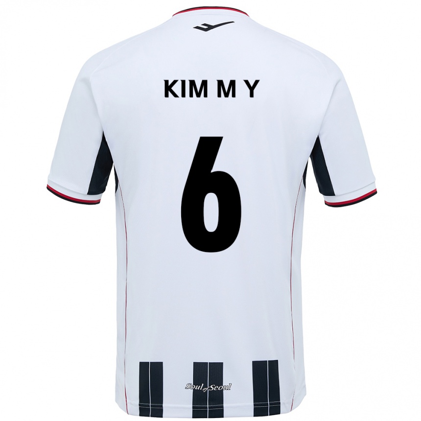 נשים כדורגל Kim Mi-Yeon #6 שחור אדום הרחק ג'רזי 2025/26