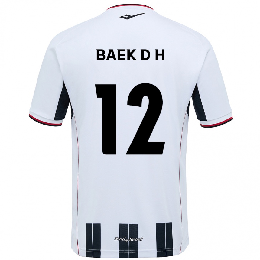 נשים כדורגל Baek Do-Hye #12 שחור אדום הרחק ג'רזי 2025/26