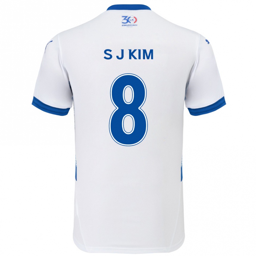 נשים כדורגל Ji-Sung Kim #8 כחול מלכותי לבן הרחק ג'רזי 2025/26