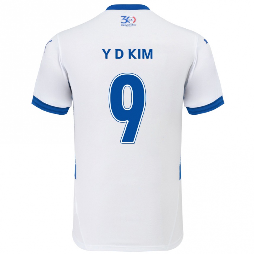 נשים כדורגל Dong-Yeon Kim #9 כחול מלכותי לבן הרחק ג'רזי 2025/26