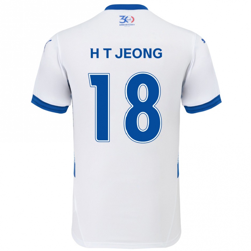 נשים כדורגל Tae-Hwan Jeong #18 כחול מלכותי לבן הרחק ג'רזי 2025/26