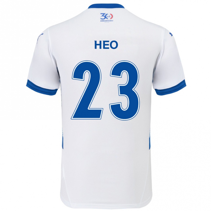 נשים כדורגל Hwan Heo #23 כחול מלכותי לבן הרחק ג'רזי 2025/26