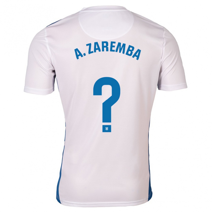 נשים כדורגל אלכסנדרה זרמבה #0 לבן כחול ג'רזי ביתית 2025/26