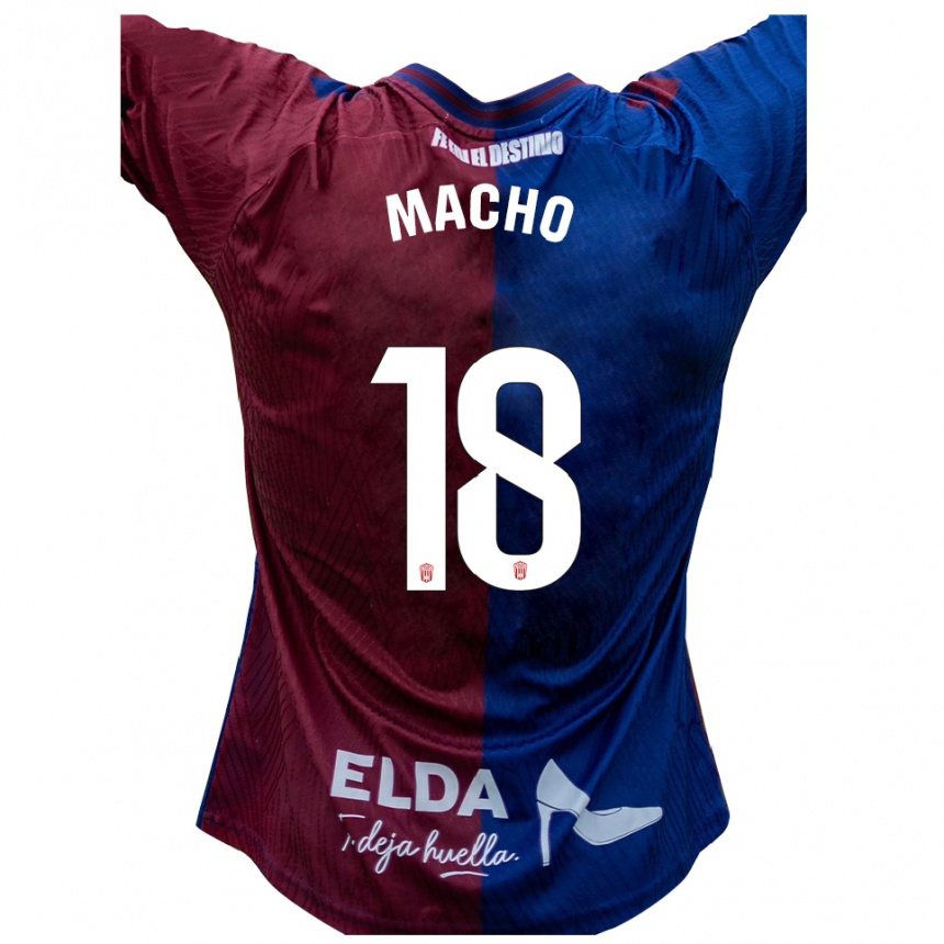 נשים כדורגל גיירמו מאצ׳ו מוניוס #18 כחול אדום ג'רזי ביתית 2025/26