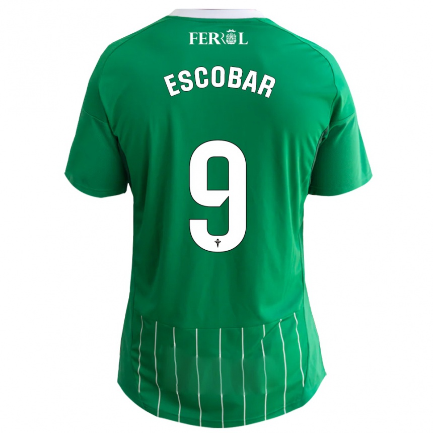 נשים כדורגל אנטון אסקובר #9 ירוק לבן ג'רזי ביתית 2025/26