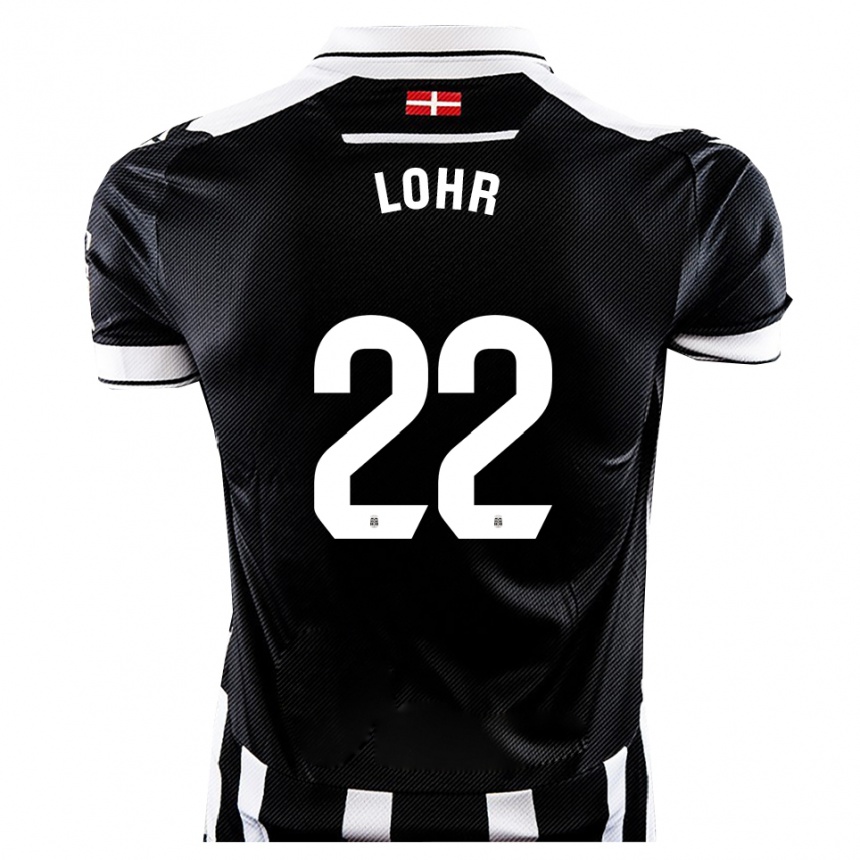 נשים כדורגל לוקה לוהר #22 שחור לבן ג'רזי ביתית 2025/26