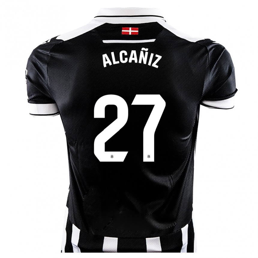 נשים כדורגל אדגר אלקניס #27 שחור לבן ג'רזי ביתית 2025/26